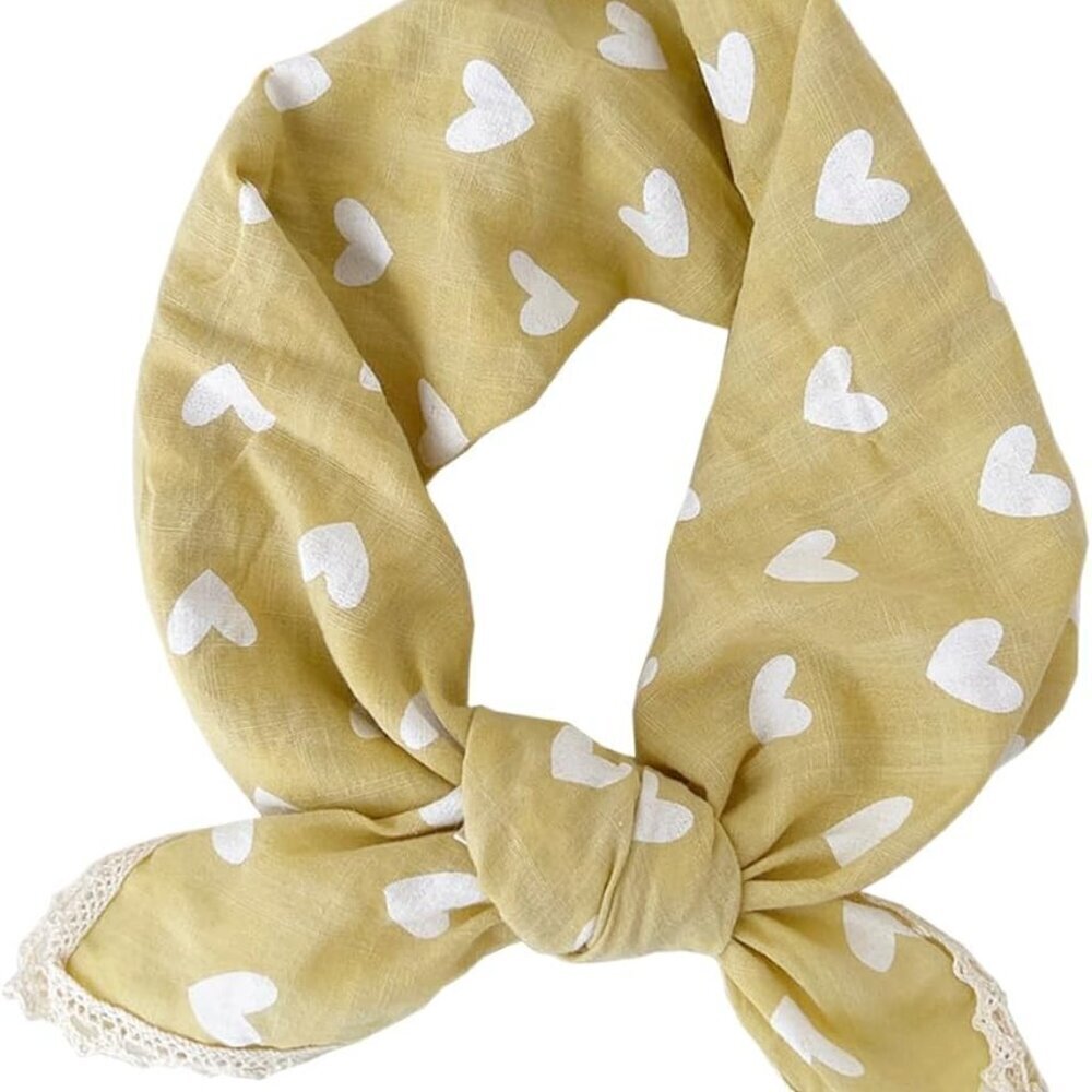 Cotton Like Lace Headband 24x24 Inch Multiuse Women Hair Neck Scarf
